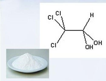 الصيدلة / الطلاء الكهربائي وسيطة Chloral Hydrate White Crystal 302-17-0